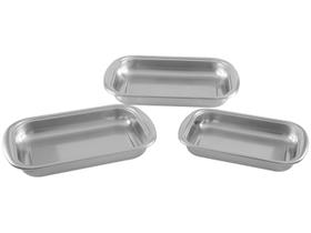 Jogo De Assadeiras Inox 3 Peças Cosmos Tramontina 64310/400