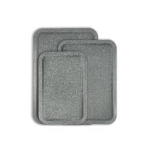 Jogo De Assadeiras Oster Antiaderente 3 Peças Aço Carbono Cinza Dartmore Jogo De Assadeiras Oster Antiaderente 3 Peças Aço Carbono Cinza Dartmore