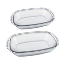 Jogo de Assadeiras Sempre Retangular 2 Peças Nadir Travessa