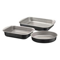 Jogo De Assadeiras Tramontina Brasil Em Alumínio Com Antiaderente Starflon Max Preto 3 Peças Tramontina Jogo De Assadeiras Tramontina Brasil Em Alumínio Com Antiaderente Starflon Max Preto 3 Peças Tramontina