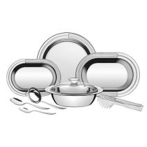 Jogo De Assadeiras Tramontina Ciclo 64510890 Inox Com Acessórios