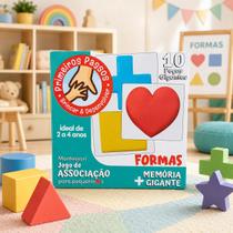 Jogo de Associação de Mémoria Formas e Peças Gigantes