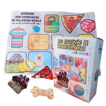 Jogo de Associação em Braile com Tabuleiro Tátil Educativo Jogo de Associação em Braile com Tabuleiro Tátil Educativo