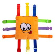 Jogo de atividades de aprendizagem Buckle Toys Bizzy Square Toddler Toy