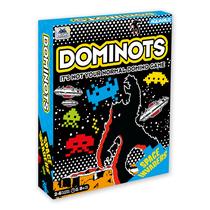 Jogo de azulejos AQUARIUS Space Invaders Dominots oficialmente licenciado