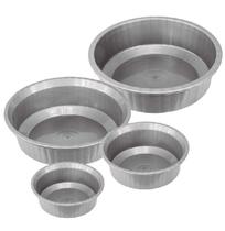Jogo de bacia de plástico com 4 peças cinza ou preta grande media ou pequena - kit bacias de cozinha ou lavanderia