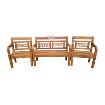 Jogo de banco 5 lugares em Madeira de Demolição Modelo Flor Sudeste Rústico Jogo de banco 5 lugares em Madeira de Demolição Modelo Flor Sudeste Rústico