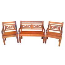 Jogo De Bancos Namoradeira Modéle Em Madeira De Demolição - Cód 1183