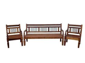 Jogo De Bancos Varsóvia Em Madeira De Demolição - Cód 1454 Jogo De Bancos Varsóvia Em Madeira De Demolição - Cód 1454