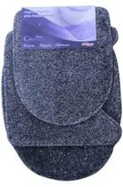 Jogo de banheiro 3 peças Cronos pelo Alto -Prata textil