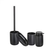 Jogo de Banheiro Conjunto Preto Mood 4 peças - NOBRE
