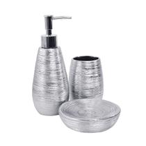 Jogo de banheiro de cerâmica com 3 peças 350ml