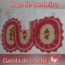 Jogo de banheiro de crochê