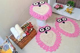 Jogo de Banheiro de Crochê Gina