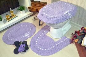 Jogo de Banheiro em Crochê - Algodão Doce Jogo de Banheiro em Crochê - Algodão Doce