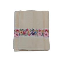 Jogo de Banho 2 Peças Transfer Jardins 1 Banho + 1 Rosto