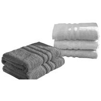 Jogo de Banho 5 Peças Breeze Naturalle Prata/Grafite - Sultan Jogo de Banho 5 Peças Breeze Naturalle Prata/Grafite - Sultan