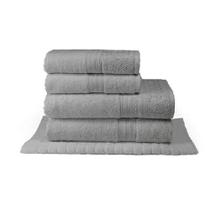 Jogo De Banho 5 Peças Cristal Cinza Buettner