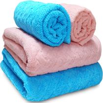 Jogo de Banho Atlântica Finesse Aveludada 100% Algodão Fio Penteado Jacquard Toalha Macia Grossa