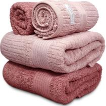 Jogo De Banho Buddemeyer - Toalha Fio Penteado Canelado - 100% Algodão - Kit Banho e Rosto - 4 Peças Jogo De Banho Buddemeyer - Toalha Fio Penteado Canelado - 100% Algodão - Kit Banho e Rosto - 4 Peças
