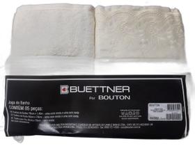 Jogo de Banho Dakota Renda c/ 5 Peças Cor Pérola Buettner Jogo de Banho Dakota Renda c/ 5 Peças Cor Pérola Buettner