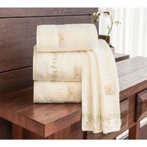 Jogo de Banho Gigante 05 Peças 400 Fios Egípcio Aspen Palha - Ruth Sanches