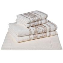 Jogo de Banho Gigante 05 Peças Cavhome 100% Algodão Ibiza