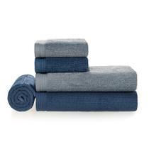 Jogo de Banho Gigante Karsten Imperial Indigo e Allure -5 pçs Jogo de Banho Gigante Karsten Imperial Indigo e Allure -5 pçs