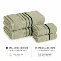 Jogo de Banho Karsten Lumina 4 Peças 2 Banhão, 2 Rosto