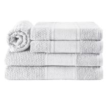 Jogo de Banho Noblesse 5 Peças Branco 100% Algodão 400g/m2 - Iv Enxovais
