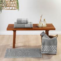 Jogo de Banho Petit Poá 05 Peças Granito