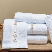 Jogo de Banho Torino 5Pçs 100% Algodão Egípcio Várias Cores