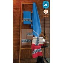 Jogo de Banho Transfer Tartan 2 peças (1 Toalha de Banho + 1 Toalha de Rosto)