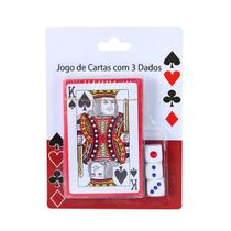 Jogo de baralho com 54 cartas e 3 dados Para Iniciantes Jogo de baralho com 54 cartas e 3 dados Para Iniciantes