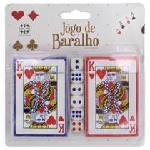 Jogo de Baralho com 2 Jogos de 54 Cartas Cada 5,7x8,7cm - Moment