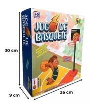 Jogo de Basquete Infantil com Cesta, Bola e Bomba - Art Brink