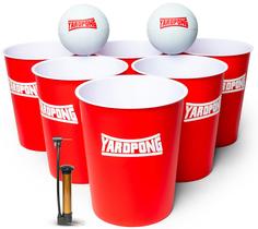 Jogo de basquete Yard Pong X BasketPong com 12 baldes e bolas