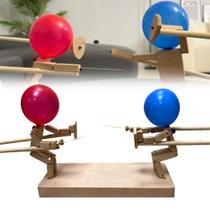 Jogo de batalha Balloon Bamboo Man Battle Wooden Bots