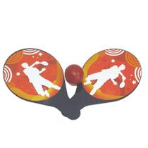 Jogo de Beach Tennis Infantil 6042 Neon para Crianças Mini Toys Jogo de Beach Tennis Infantil 6042 Neon para Crianças Mini Toys
