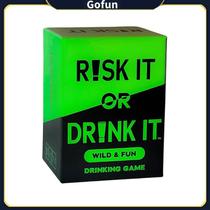 Jogo de beber RISK OR DRINK com 150 desafios e perguntas