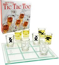 Jogo de bebida Matty's Toy Stop Tic-Tac-Toe com 9 copos de shot