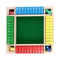 Jogo De Bebida Para Adultos Deluxe Quatro Lados Shut the Box Conjunto De Jogo De Tabuleiro Com Dados