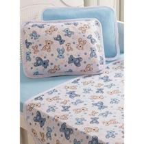 Jogo De Berço 3 Peças Malha Bichinho ul 100% Algodão