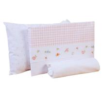Jogo De Berço Americano Papi 03 Pçs Floral 1,30 x 0,70cm