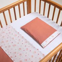 Jogo De Berço Bebê Terracota Tamanho Americano 3 Pçs Papi