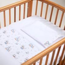 Jogo de berco estampado papi baby tam americano 03 pecas 4673185 papi