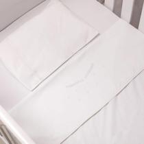 Jogo de Berço Mami Clássicos Tamanho Americano 3 pçs Branco - Papi