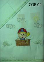 Jogo de berço menino menina lençol bordado 3 peças bebê criança infantil 0,68x1,38x10 quarto baby