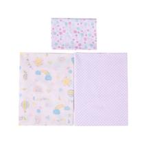 Jogo de berço tamanho americano estampado 3 peças