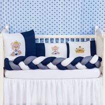 Jogo De Berço Trançado Princesa Ursinho Menino 6 Peças Novo Modelo Jogo De Berço Trançado Princesa Ursinho Menino 6 Peças Novo Modelo